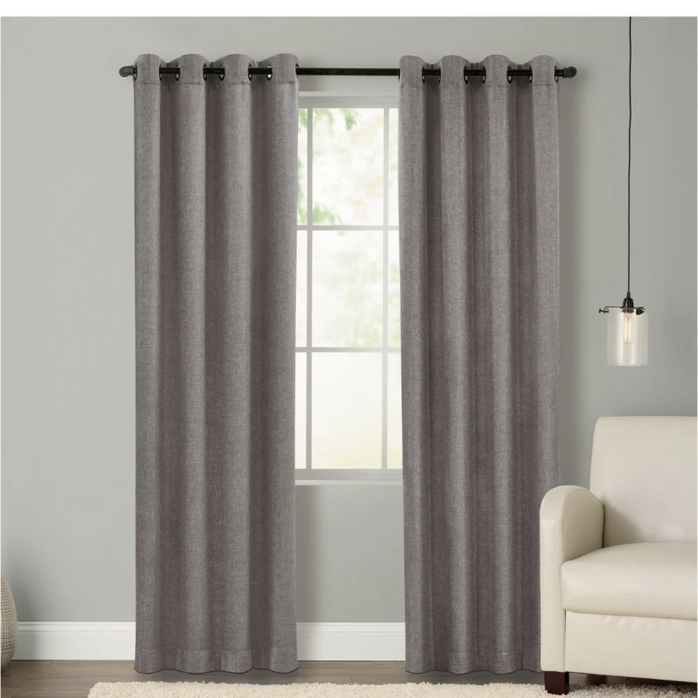 Sonoma goods for life Blackout Window Curtain Panel 50 x 108 Dynasty Grey 2 Pack